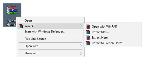 How to extract RAR and ZIP files
