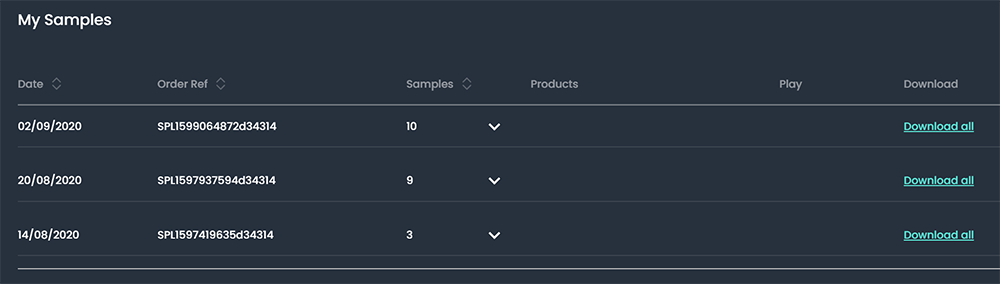 my-samples-list